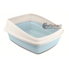 Cat Love Cat Pan with Removable Rim Blue & Grey, 36621, cat Litter Pan, Cat Love, cat Housing Needs, catsmart, Housing Needs, Litter Pan